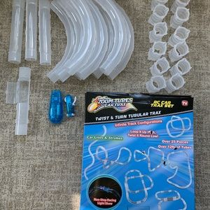 Zoom Tubes RC Car Trax Complete Set, Blue Racer